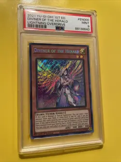 YuGiOh DIVINER OF THE HERALD #LIOV-EN000 🔥PSA 9 MINT🔥1st ED-2021 SECRET RARE - Image 5