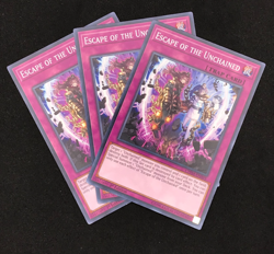 Playset of 3x Escape of the Unchained CHIM/MP20 1st Edition Common YuGiOh - Image 1