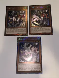 3x Yu-Gi-Oh! Harpie Channeler RA04-EN207 Platinum Secret Rare Playset - Image 2
