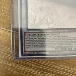 Yugioh Crystal Clear Wing Synchro Dragon LED8-EN005 Ghost Rare 1st Edition NM - Image 5