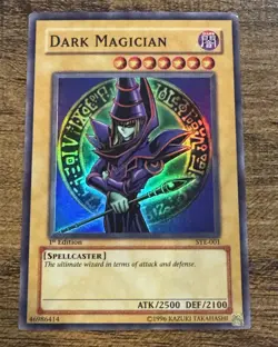 1996 Yu-Gi-Oh! Dark Magician Holo 1st Edition SYE-001 Super Rare Unlimited - Image 1