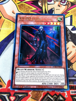 K9-00 Lupis jush-en034 1st Edition (NEW) Ultra Rare Yu-Gi-Oh! - Image 1