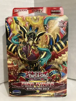 Yu-Gi-oh Fire kings structure deck card game sealed 48 cards 1st edition New - Image 1