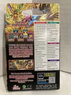 Yu-Gi-oh Fire kings structure deck card game sealed 48 cards 1st edition New - Image 5