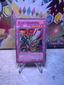Yu-Gi-Oh! Flame Swordsman Legend of Blue Eyes White Dragon LOB-003 Unlimited - Image 1