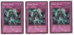 Magic Drain - 5DS2-EN035 RP02-EN017 - Common - x3 - Lightly Played - Image 1