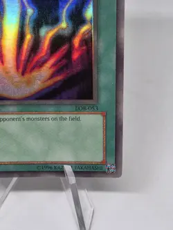Raigeki LOB-053 Yugioh Legend Of Blue Eyes Super Rare Vintage MISPRINT! - Image 5