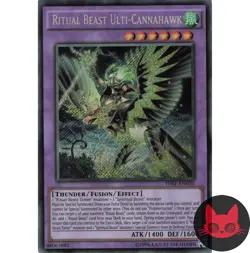 Yugioh Ritual Beast Ulti-Cannahawk THSF-EN030 Secret Rare NM - Image 1