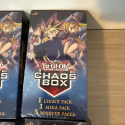 Yugioh Chaos Box 2022 1 Legacy Pack 1 Mega Pack 3 Booster Packs NEW!! Lot Of 4 728192538209 - Image 2