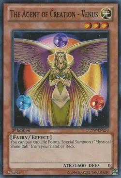 *** THE AGENT OF CREATION VENUS *** 1ST EDITION SUPER RARE LCYW-EN253 NM YUGIOH! - Image 1
