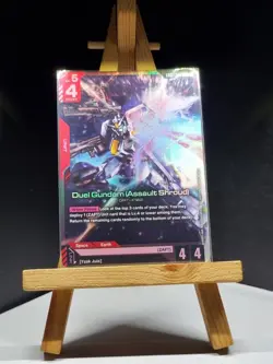 Duel Gundam (Assult Shroud) GD01-045 LR GUNDAM TRADING CARD GAME NEWTYPE RISING - Image 1