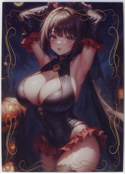 ❤SPICY HALLOWEEN GIRL - Goddess Story ANIME WAIFU Card - PEACH BLOSSOM BEAM 007 - Image 1