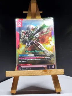 Buster Gundam GD01-046 LR GUNDAM TRADING CARD GAME NEWTYPE RISING - Image 1