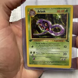 Arbok 31/62 Fossil Set Original Vintage Pokemon Card Regular 1st Edition NM/MT - Image 1