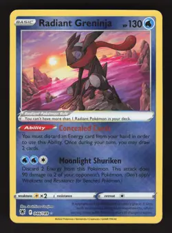 Radiant Greninja 046/189 Astral Radiance Holo Pokemon Card - Image 1