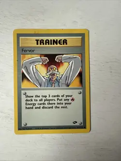 Pokemon TCG Fervor Gym Challenge 124 Unlimited Common Card - Image 1