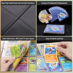 9 Pocket Card Binder, Premium Zip Trading Card Binder, 360 Double Sided Pocke... - Image 5