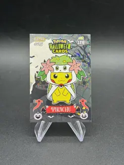 Pokemon Poncho Pikachu Shaymin Holo Collectoons Halloween Card 126 Peru US - Image 1