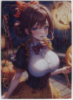 ❤SPICY HALLOWEEN GIRL - Goddess Story ANIME WAIFU Card - PEACH BLOSSOM BEAM 001 - Image 1