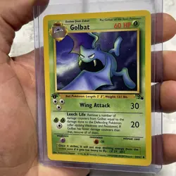 1st Edition Golbat Fossil 34/62 Uncommon Non Holo 1999 Pokemon TCG Card NM Vtg - Image 2