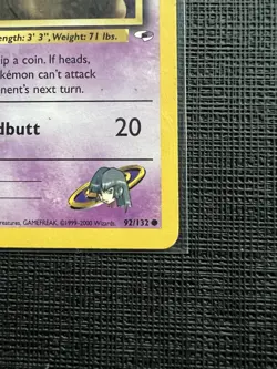 Pokemon TCG Drowzee Gym Heroes Sabrina's Card 92/132 Regular Common MP - Image 4