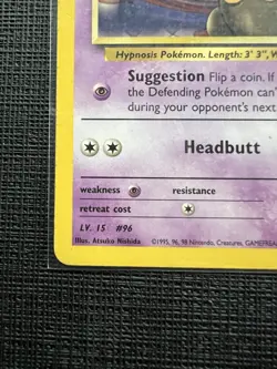 Pokemon TCG Drowzee Gym Heroes Sabrina's Card 92/132 Regular Common MP - Image 5