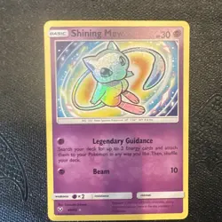Pokemon TCG Shining Mew Shining Legends Holo Card 40/73 NM/M - Image 1