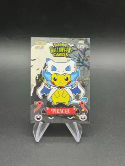 Pokemon Poncho Pikachu Charizard Holo Collectoons Halloween Card 125 Peru US - Image 1