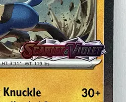Lucario - 114/198 Pokemon Stamped Scarlet & Violet Premium Collection Promo Card - Image 2