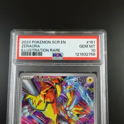 PSA 10 Zeraora 151/142 Pokemon Stellar Crown IR Full Art Holo Card - Image 2
