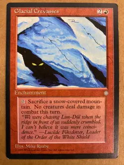 MTG 1x Glacial Crevasses Ice Age Legacy Magic the Gathering Card x1 NM - Image 1