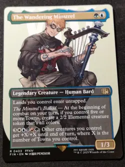 The Wandering Minstrel - Borderless - FIN - MTG - EN - 0403 - Image 1