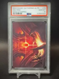 PSA 10 - Sol Ring Art Series #76 - Gold Stamped - MTG Lord of Rings - PRISTINE - Image 1