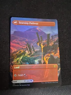Foil Borderless Searstep Pathway / Blightstep Pathway Kaldheim Mtg Khm - Image 1