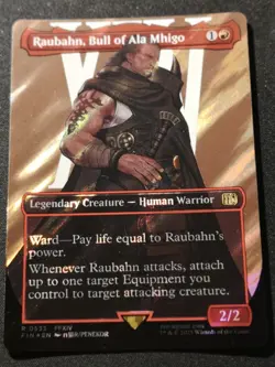 Raubahn, Bull Of Ala Mhigo - Surge Foil - Borderless - FIN - MTG - EN - 0330 - Image 1