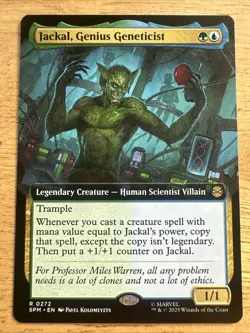 Jackal, Genius Geneticist - Extended Art - SPM - MTG - EN - NM - 0272 - Image 1