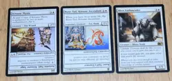 MTG 3x Rare White Rune Tail Kitsune Ascendant, Kitune Mystic, Rhox Faithmender - Image 1