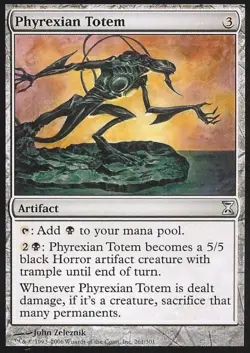 Phyrexian Totem - Light Play MTG Time Spiral - Image 1