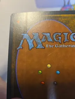 Mtg Volcanic Island Revised Edition MP Due To Print Line *See Photos* - Image 3