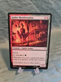 Spider Manifestation, Marvel's Spider-Man MTG, Magic The Gathering, NM - Image 1