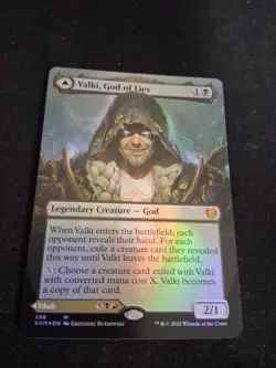 Foil Borderless Valki, God of Lies / Tibalt, Cosmic Impostor Kaldheim Mtg Khm - Image 1