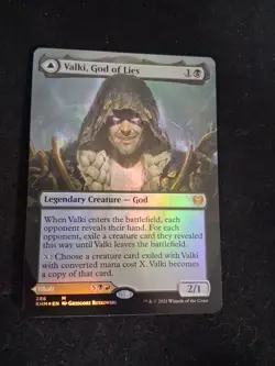 Foil Borderless Valki, God of Lies / Tibalt, Cosmic Impostor Kaldheim Mtg Khm - Image 2