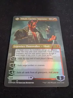 Foil Borderless Valki, God of Lies / Tibalt, Cosmic Impostor Kaldheim Mtg Khm - Image 4