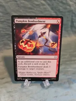 Pumpkin Bombardment, Marvel's Spider-Man, MTG Magic The Gathering, NM - Image 1