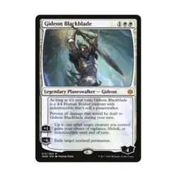 WOTC MtG Promo Pack: Throne of Eldraine Gideon Blackblade (MR) NM - Image 1