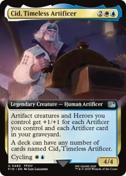 MTG English Cid, Timeless Artificer (Extended Art) NM Foil - Image 1