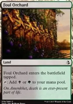 Foul Orchard (Amonkhet) - Planeswalker Deck Exclusive - Amonkhet #279/269 MTG Ma - Image 1