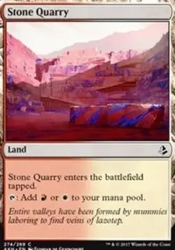 Stone Quarry (Amonkhet) - Planeswalker Deck Exclusive - Amonkhet #274/269 MTG Ma - Image 1