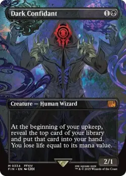 MTG English Dark Confidant (Borderless) NM Foil Universes Beyond: FINAL FANTASY - Image 1
