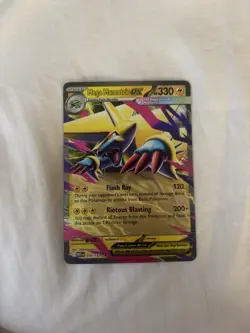Mega Manectric EX Holo Card Mega Evolutions Pokemon TCG Near mint - Image 1